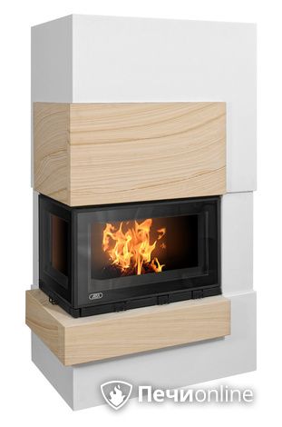 Печь-камин ABX Norfolk (угловой), песчаник, левый в Сыктывкаре